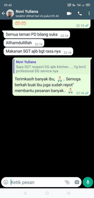 Testimoni pelanggan Ajib Kitchen