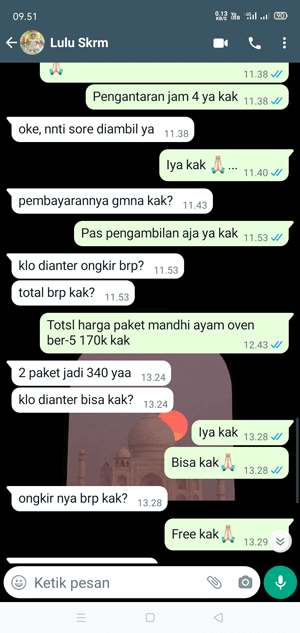 Testimoni pelanggan Ajib Kitchen