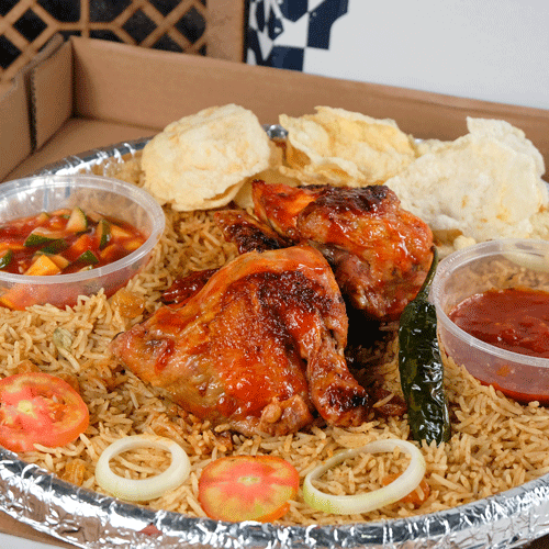 Nasi Kabsah ayam bakar